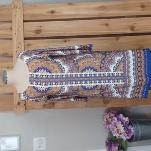 Haani Multicolored Shift Boho Dress